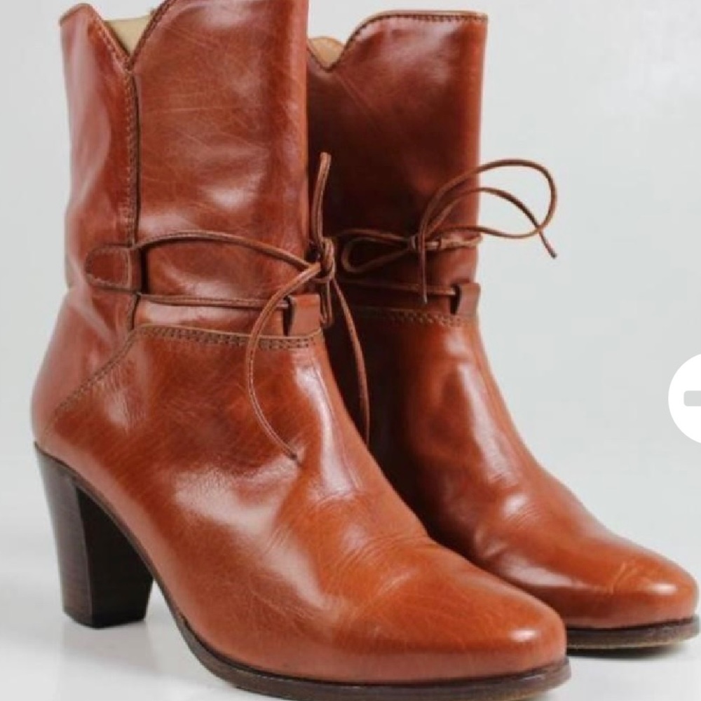 Italian Leather Boots Tan